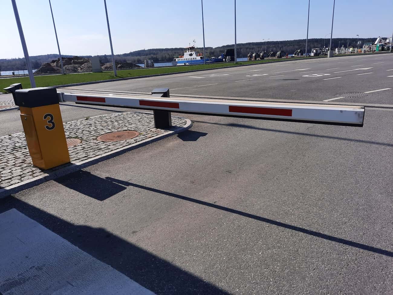 Porte de barrière de stationnement de voiture
