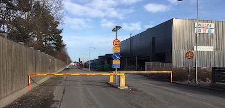 Barrières Dashou dans une usine en Suède